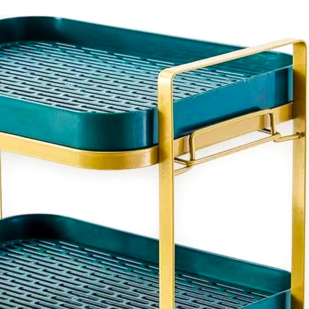 Multi-functional Storage Organizer Rack With Removable Drain Tray