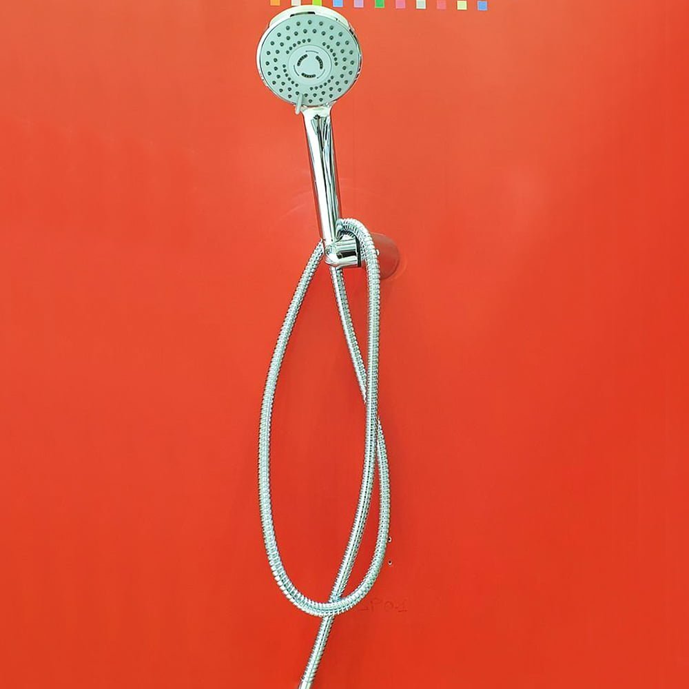 Hand Shower With Flex + Wall Bet - Chrome Skun