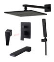 Concealed Rain Shower Set 3-way (Matt Black)