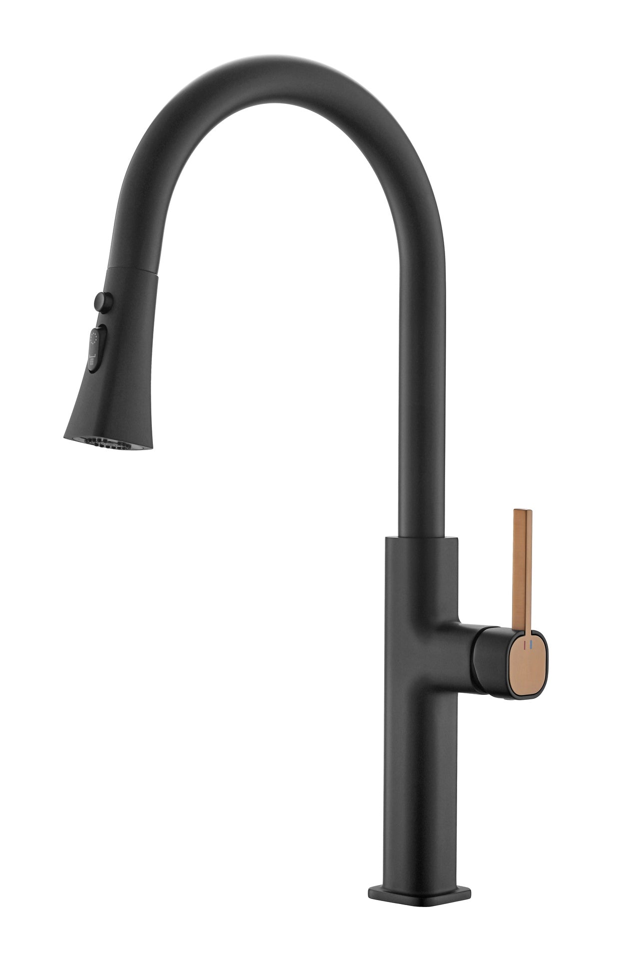 Pull Down Kitchen Mixer High (Matte Black)