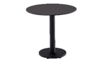 Compact Table Base 70 (HPL) – Black, NVS-102-02