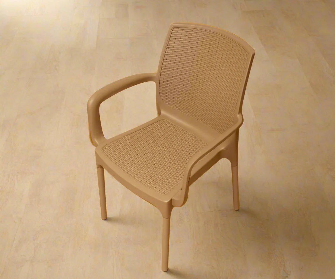 NVS-030-09 Sunset Rattan Armchair – Cappuccino