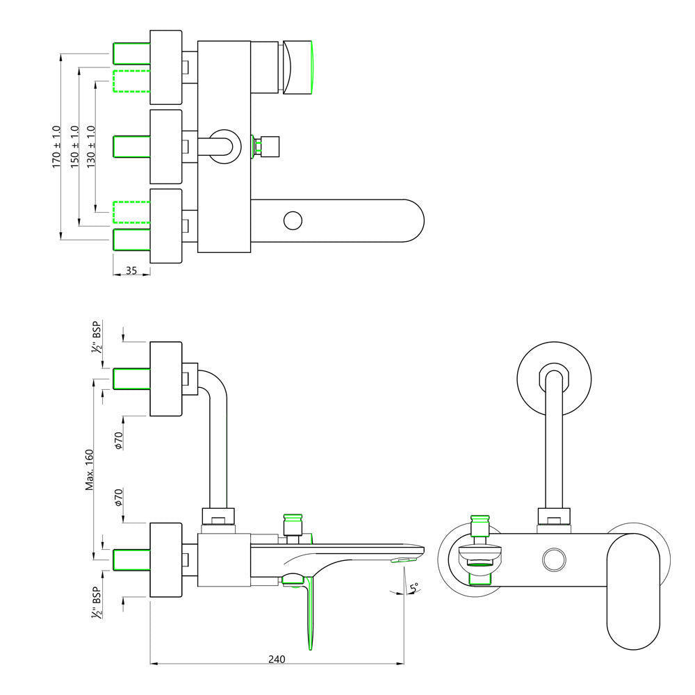 Bath & Shower Mixer