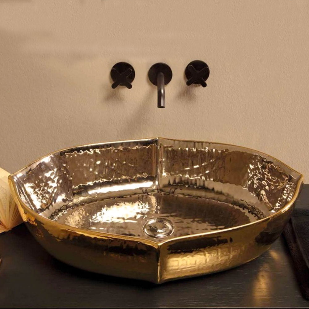 Oyster Extra Luxury Platinum & Wash Basin - Gold