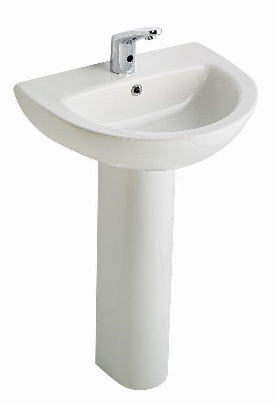 Pedestal Sink with Basin