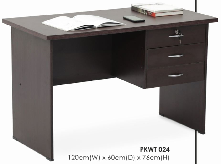 طاولة كتابة PKWT 024 بثلاثة أدراج