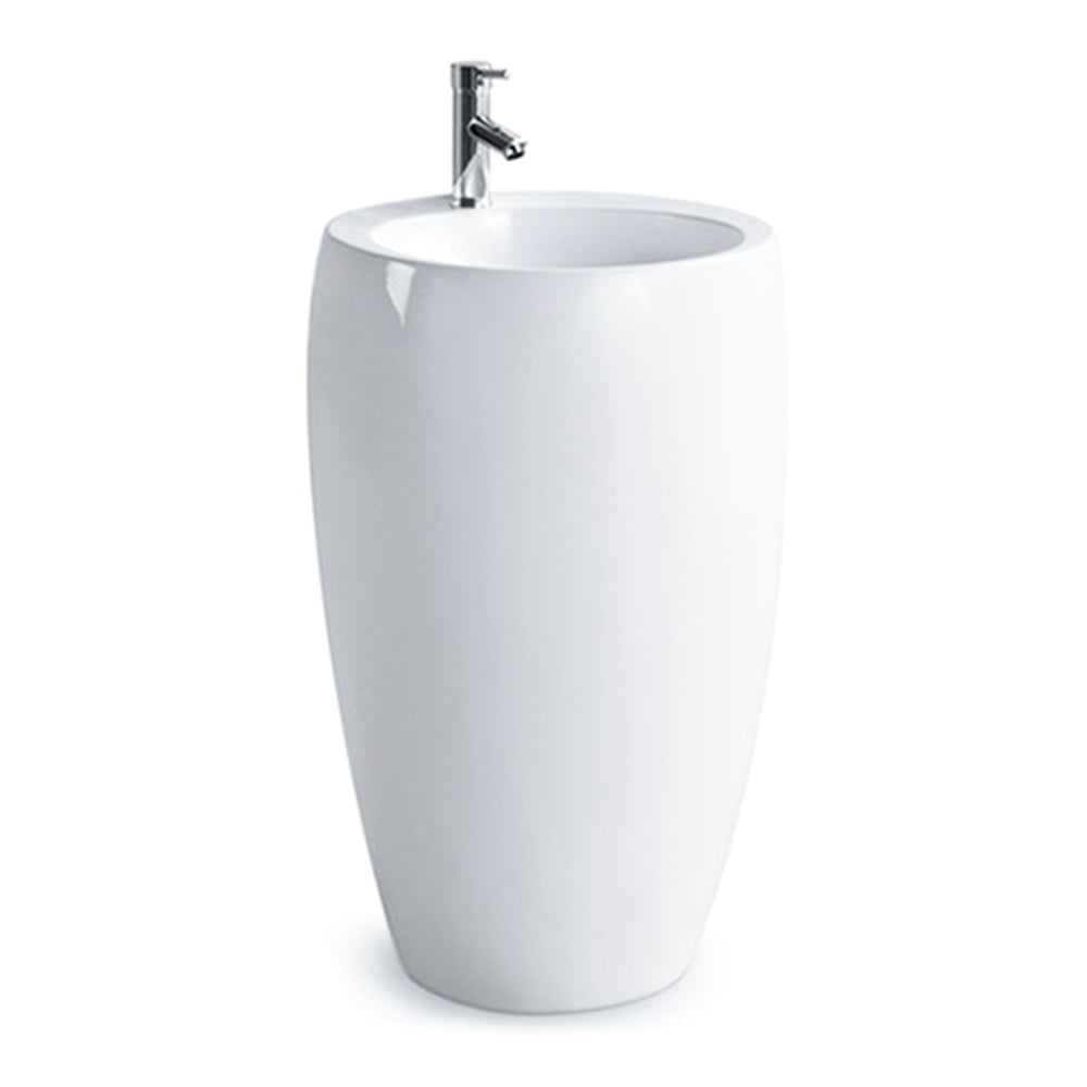 Basin Full Pedestal Monoblock - White