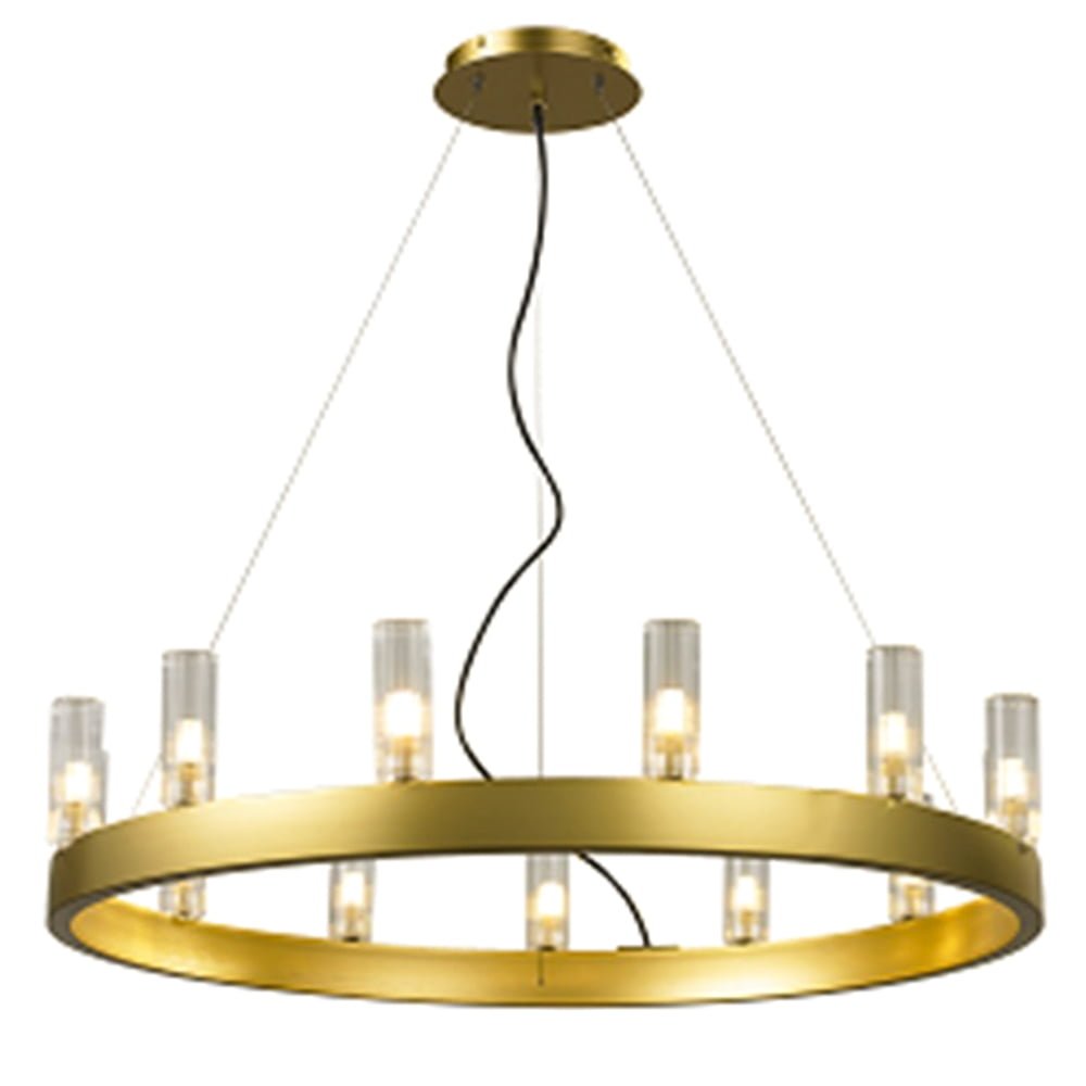 Modern Ring Ceiling Chandelier Led Pendant Lamp - 10302p R900 (gold) D900-g9x13