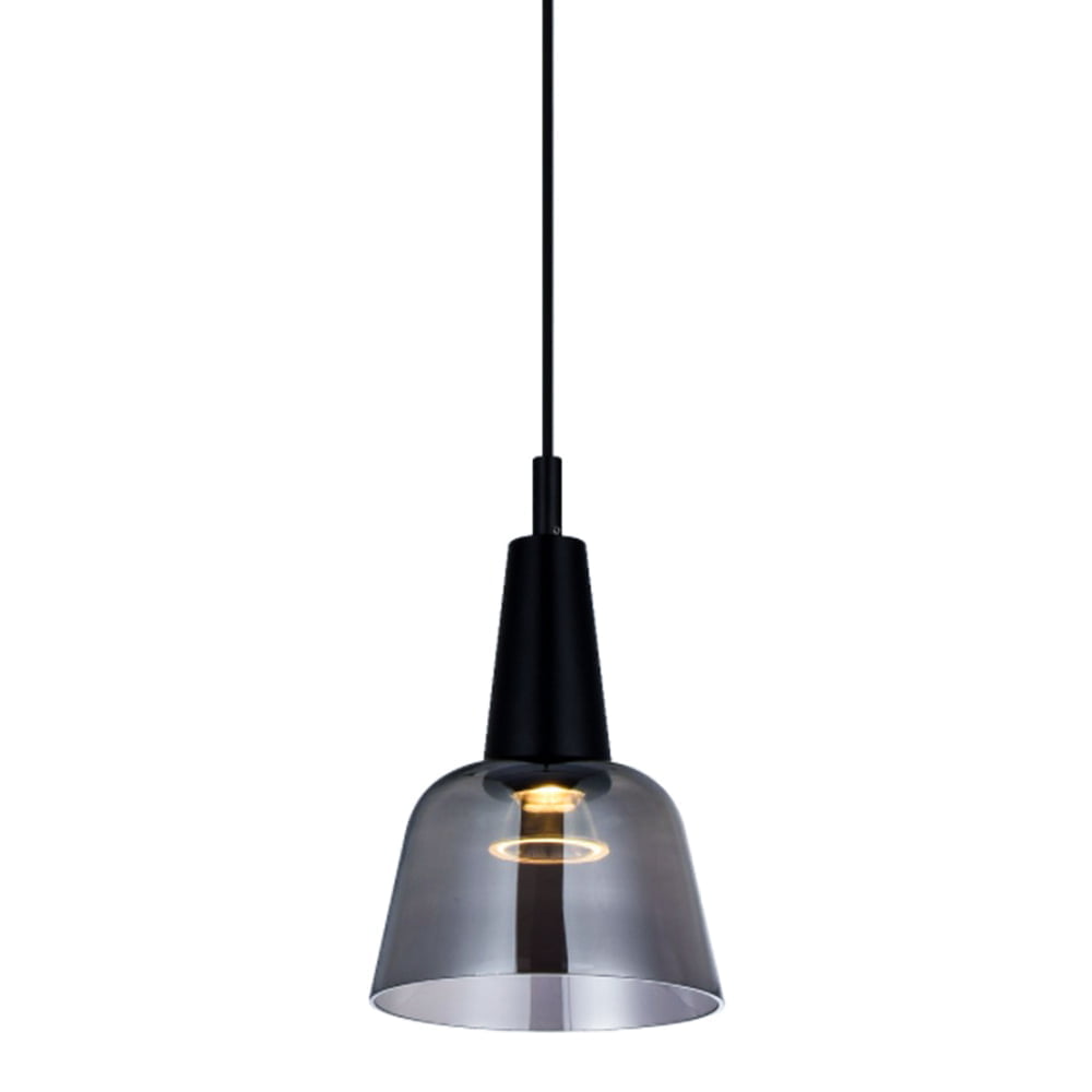 Modern Ceiling Led Black Smoky Pendant Lamp - 8998pb/1 (8w) D160