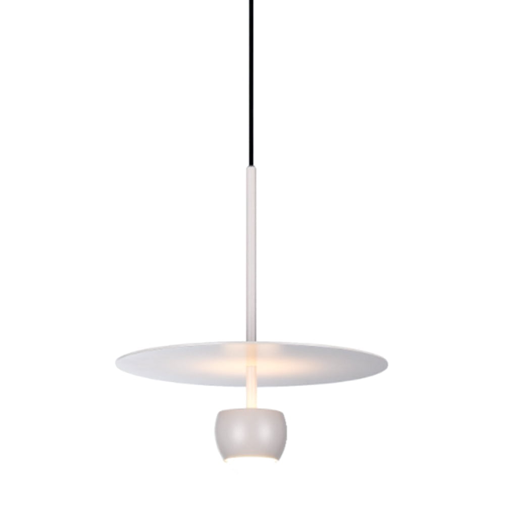 Minimalist Hat Led Chandelier White Pendant Lamp - 8995p (8w) D300-3000k