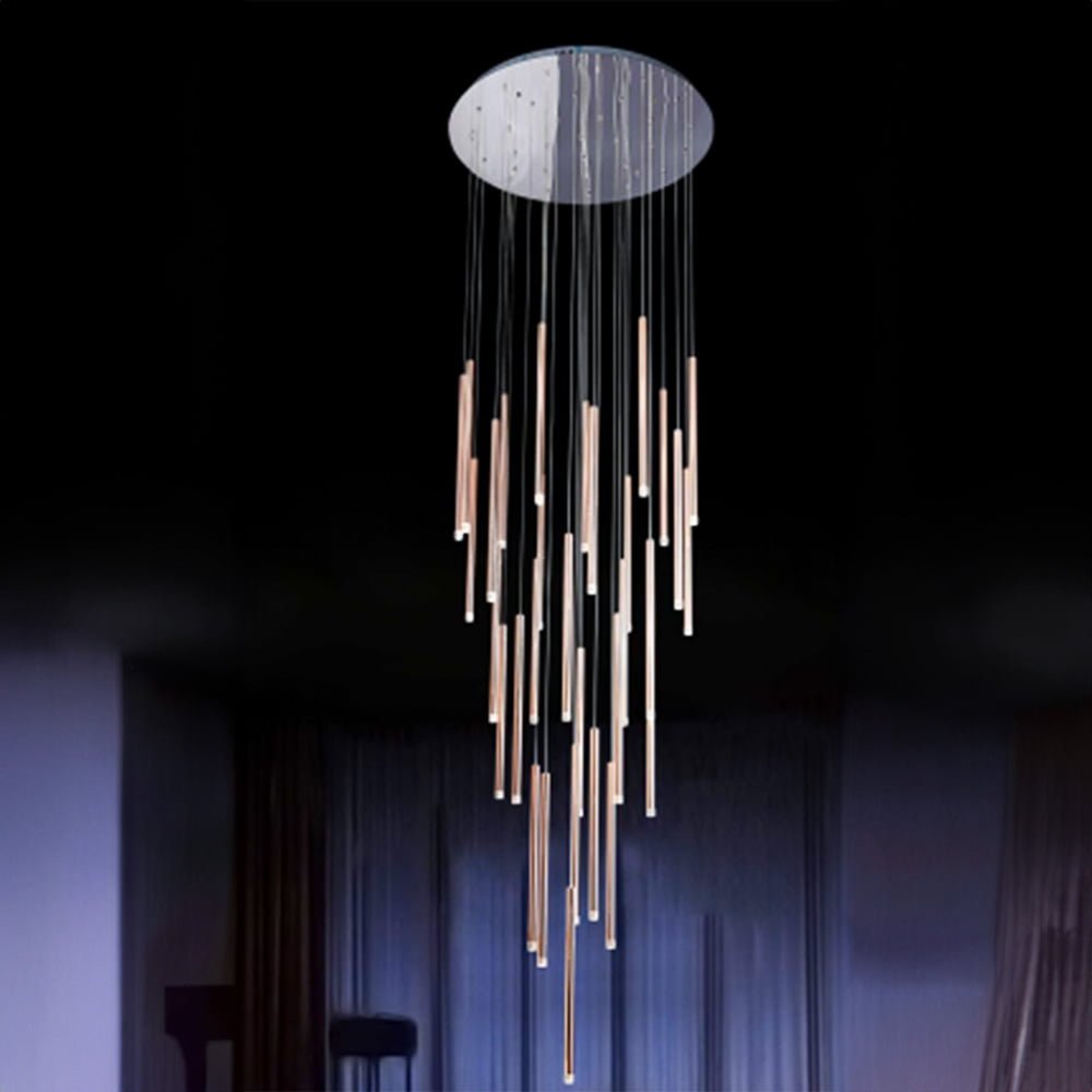 Modern Chandelier Pendant Lamp - 10587p/30b D800-led (rose Gold)