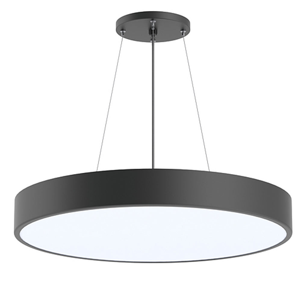 Modern Minimalist Aluminum White Round Led Pendant Light (3tone) 400mm