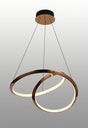 Pendant Lamp-7284 - 400+600 SS + Acrylic (Glossy Gold) LED 3000K
