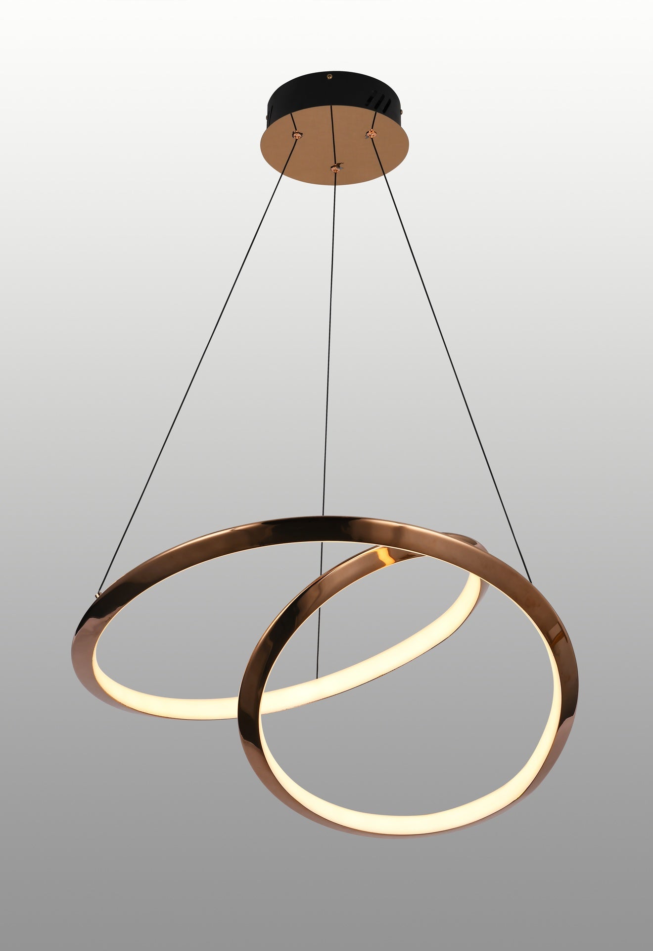 Pendant Lamp-7284 - 600+800 SS + Acrylic (Glossy Gold) LED 3000K