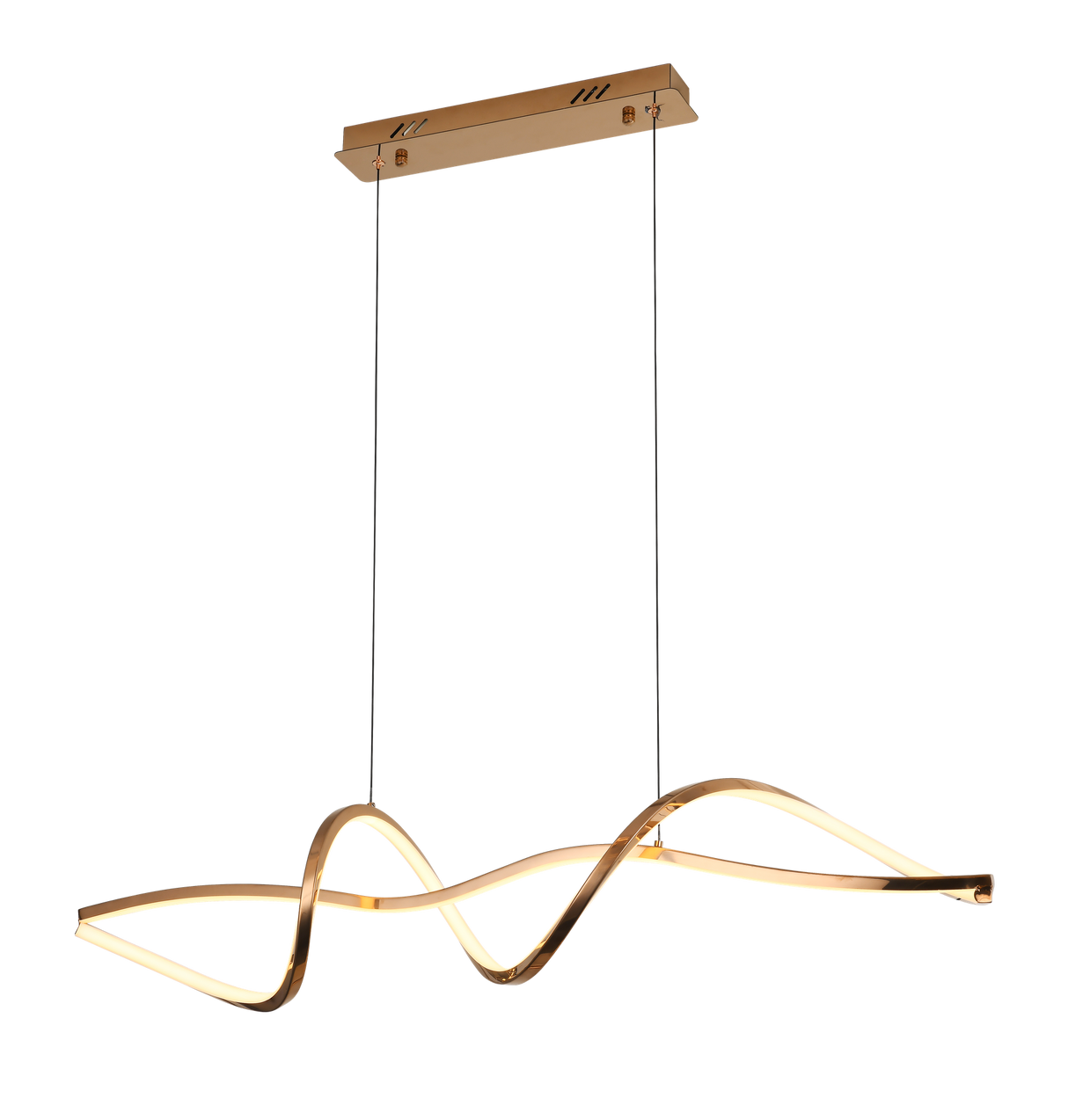 7707 Pendant Lamp – SS & Acrylic (Black Glossy)