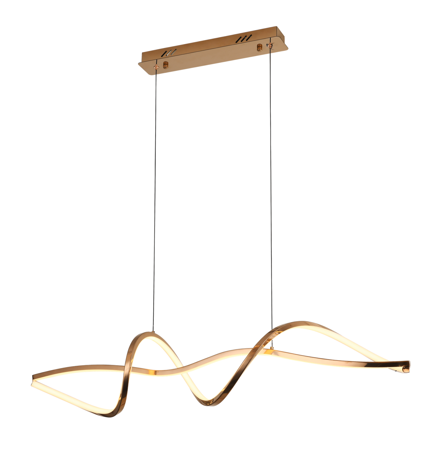 7707 Pendant Lamp – SS & Acrylic (Brushed Gold)