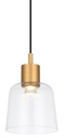 Pendant Lamp - 8998PA/1 Gold + Clear D160 LED 8W