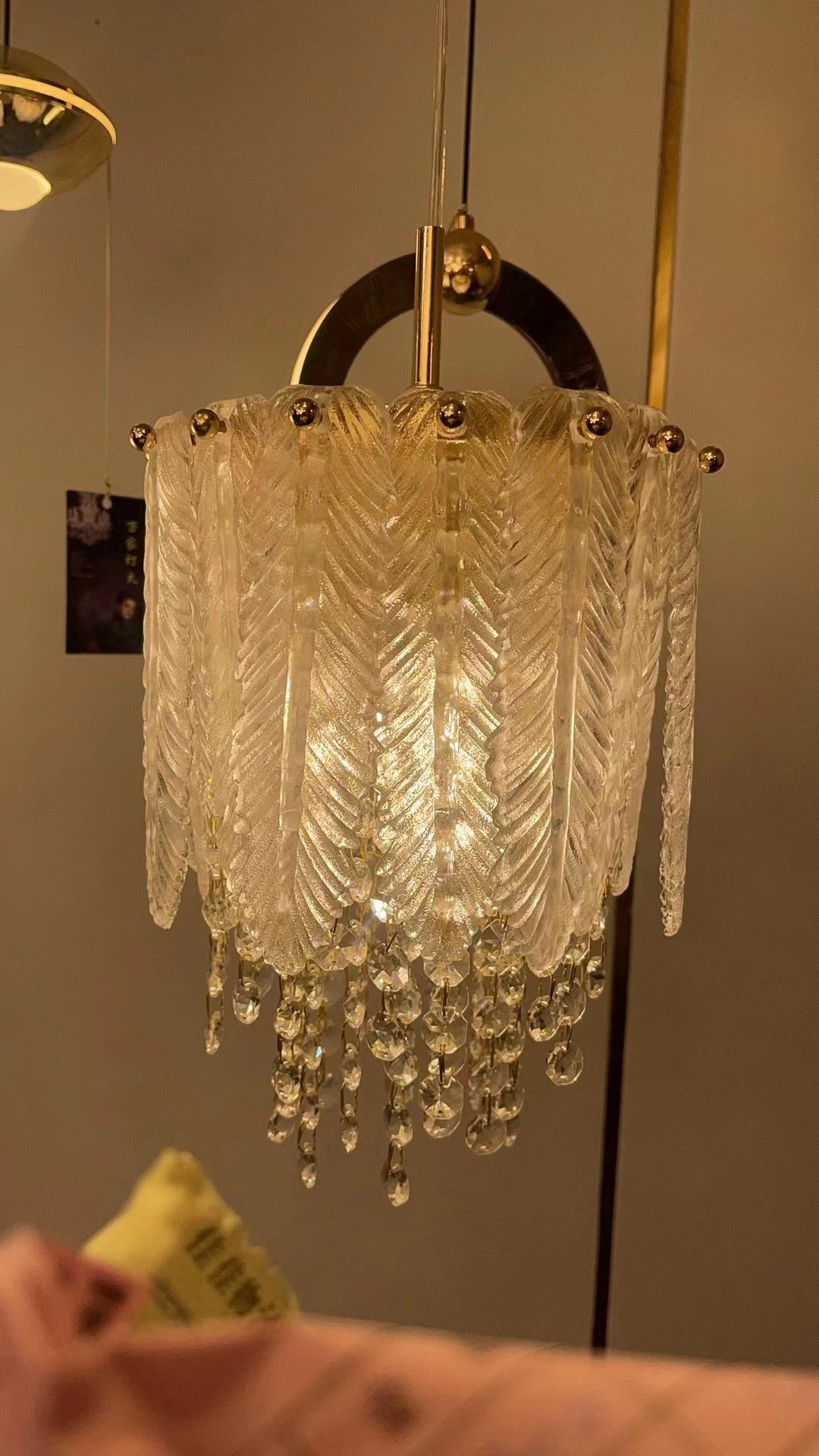 Pendant Light 7016 GD Ø180 H200 K9 Crystal