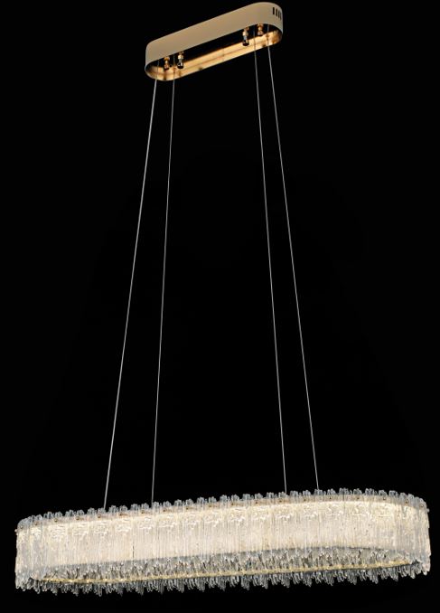 Pendant Light - 7033 - L1200*W350*H290 K9 Crystal - Gold