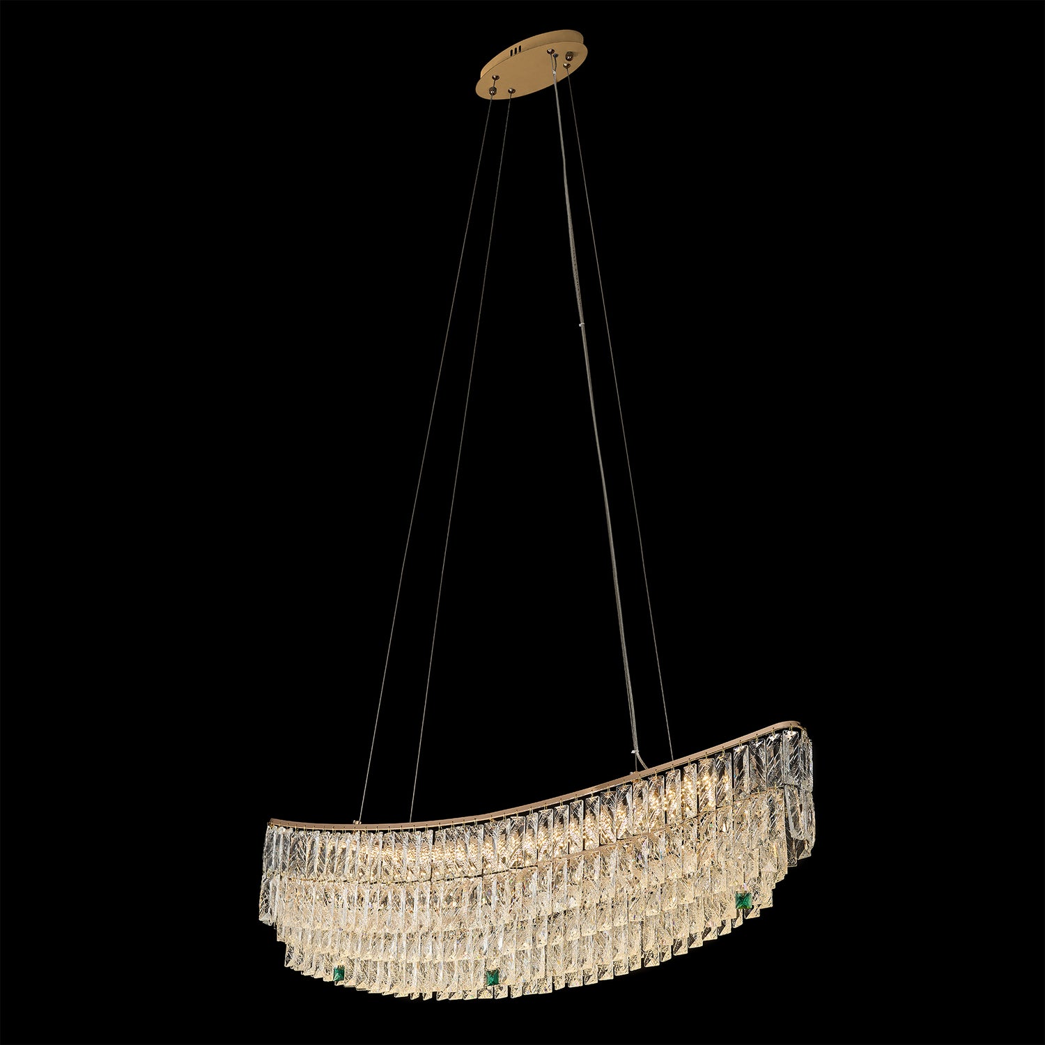 Pendant Light D8220 GD Ø1000 L220 K9 Crystal