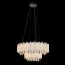 Pendant Light - D8221 (D800*500) Champagne Gold Glass+K9 Crystal (3colors)