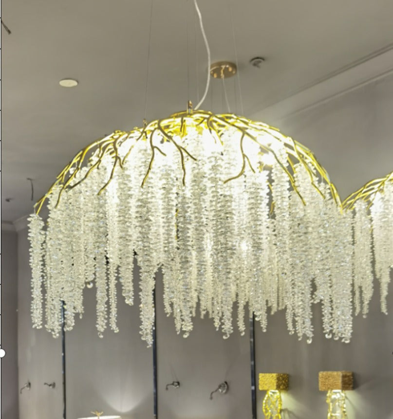Pendant Light 8085-800 Aluminum+Crystal CH