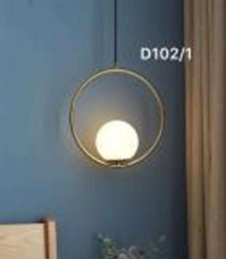 Gold E14 Pendant Light