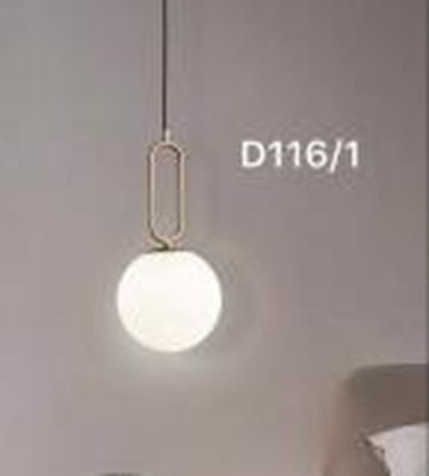 Gold 3-Tone Pendant Light