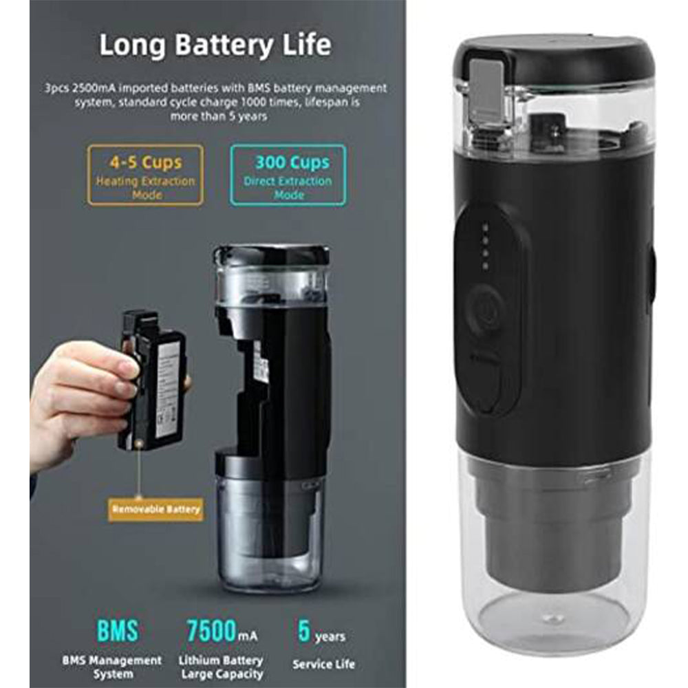 Car Coffee Machine, Wireless Mini Heating Coffee Machine