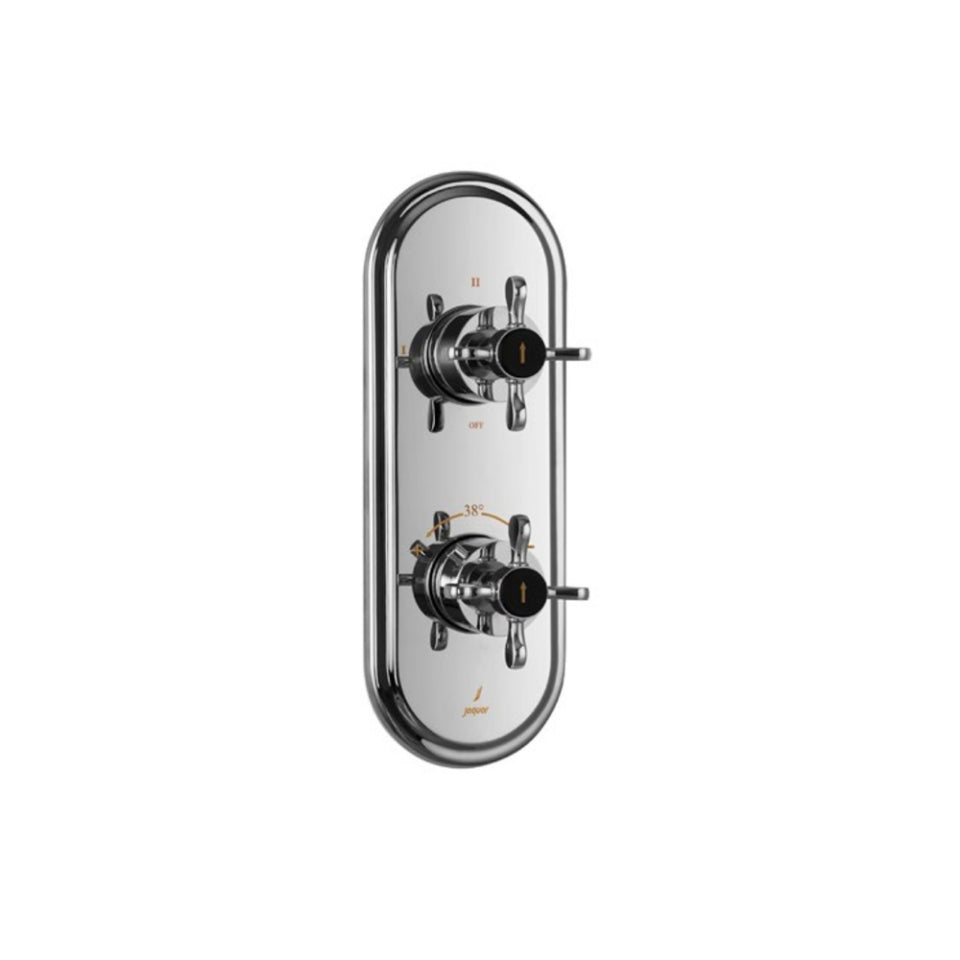 Aquamax Exposed Part Kit of Thermostatic Shower Mixer with 3-way diverter - Chrome