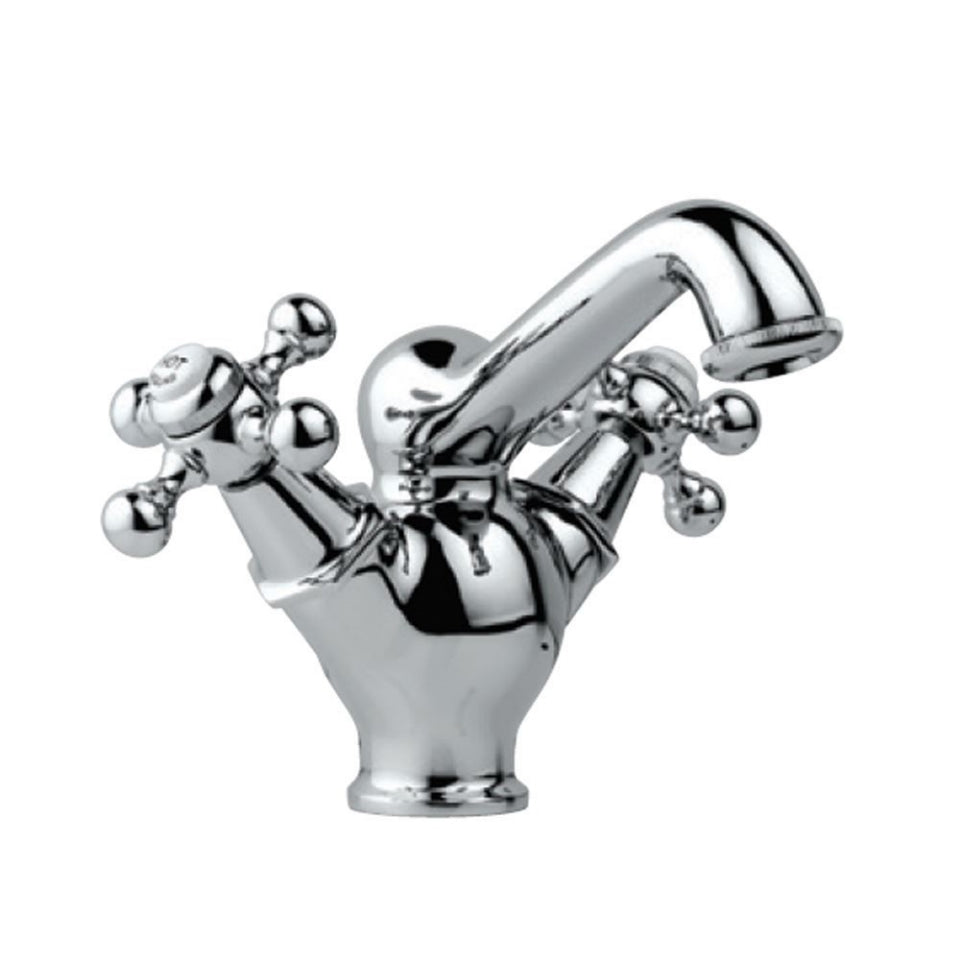 Central Hole Basin Mixer - Chrome