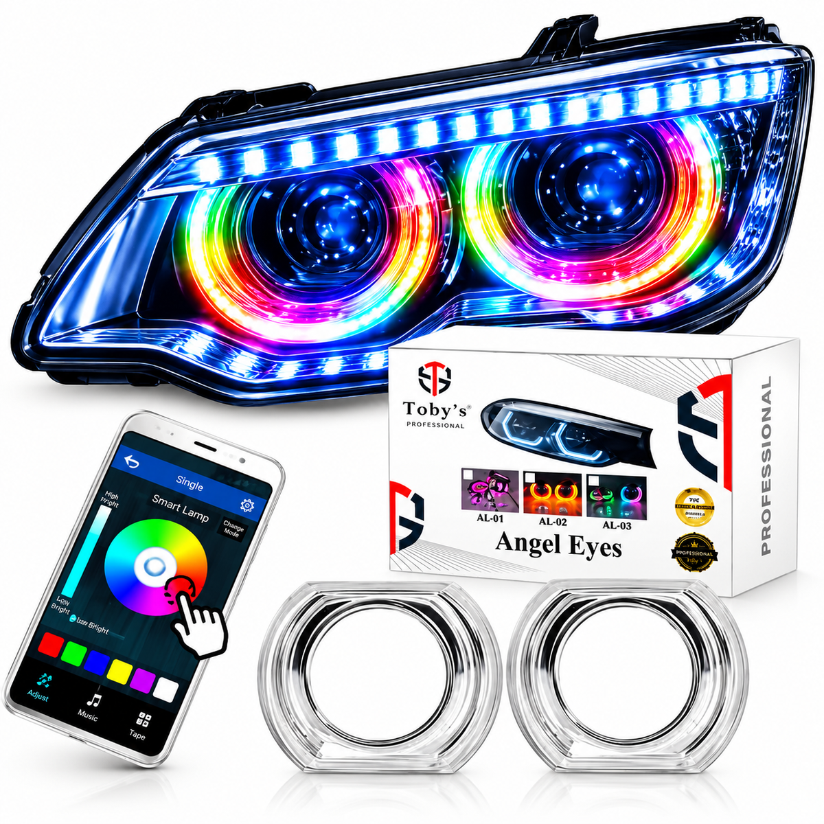 Tobys AE-03 Angel Eyes with Mobile App Control