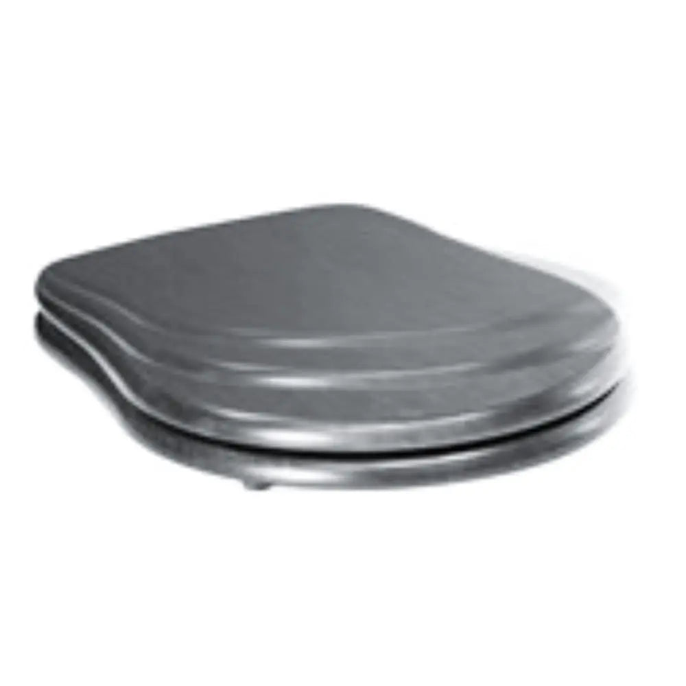 Retro Soft Close Seat Cover Black Chrome Hinges -108804 BuyonBudget
