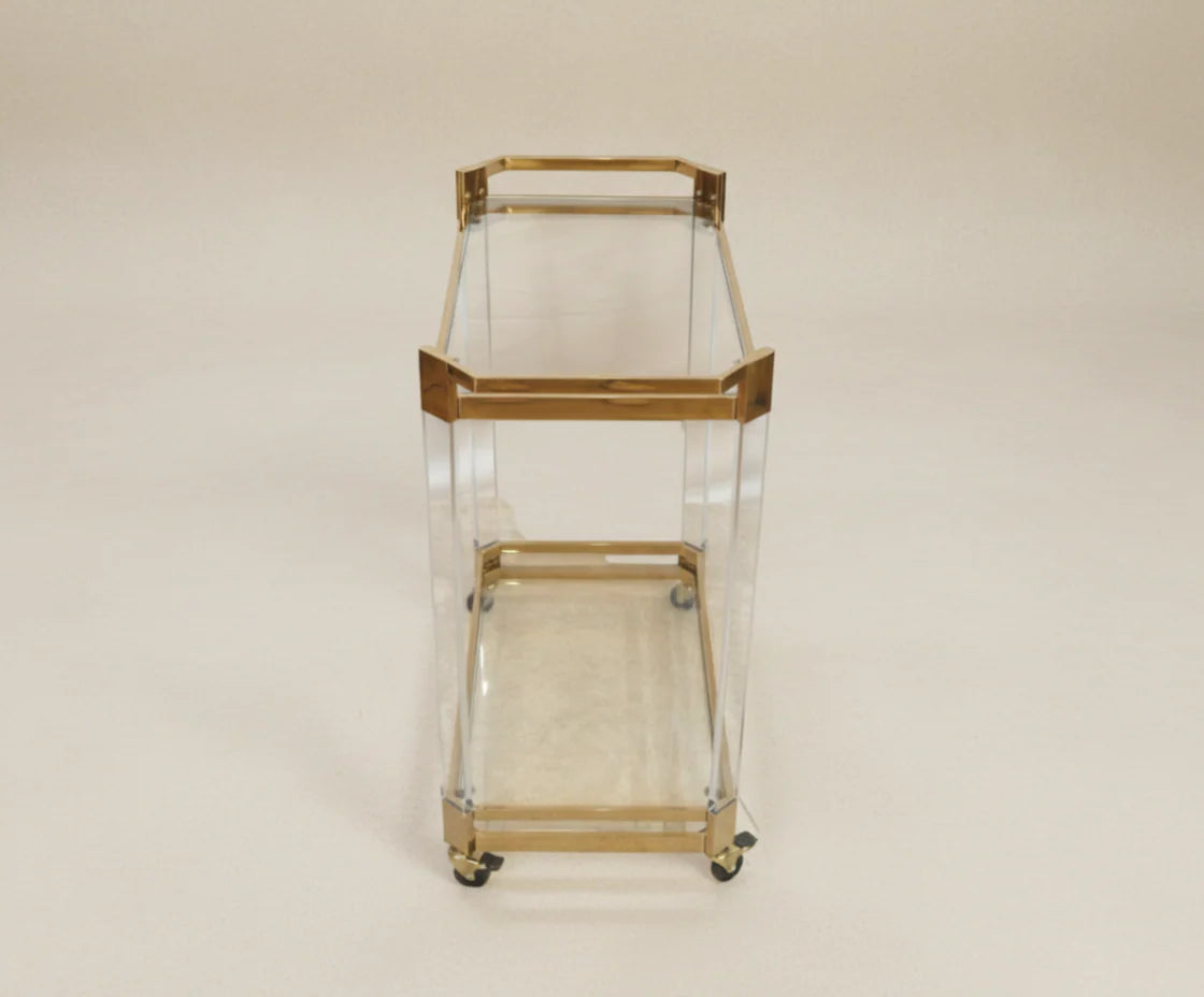 Glass Utility Trolley DC1040