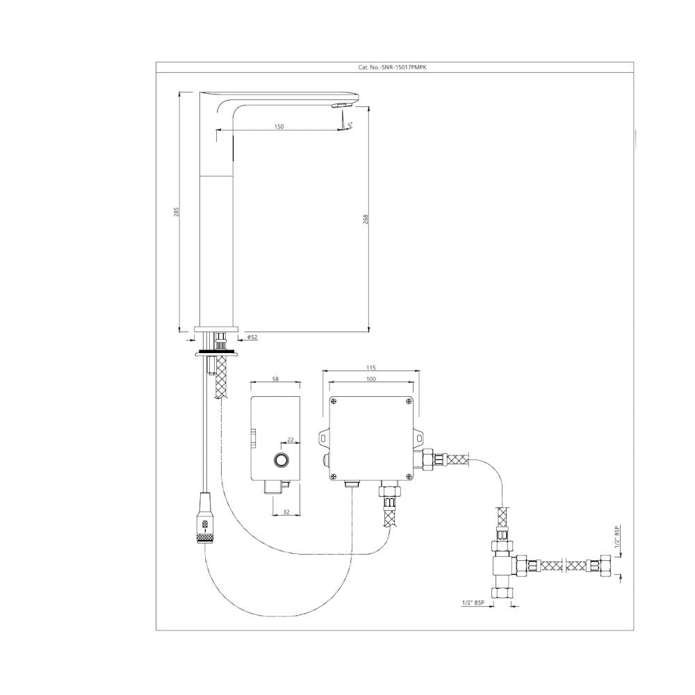 Tall Boy Sensor Faucet - Chrome