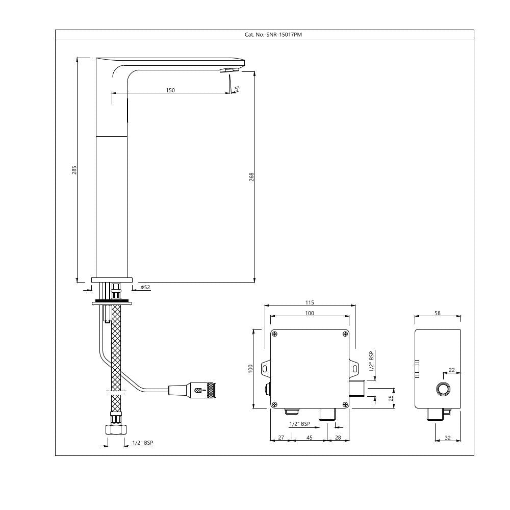 Tall Boy Sensor Faucet - Chrome