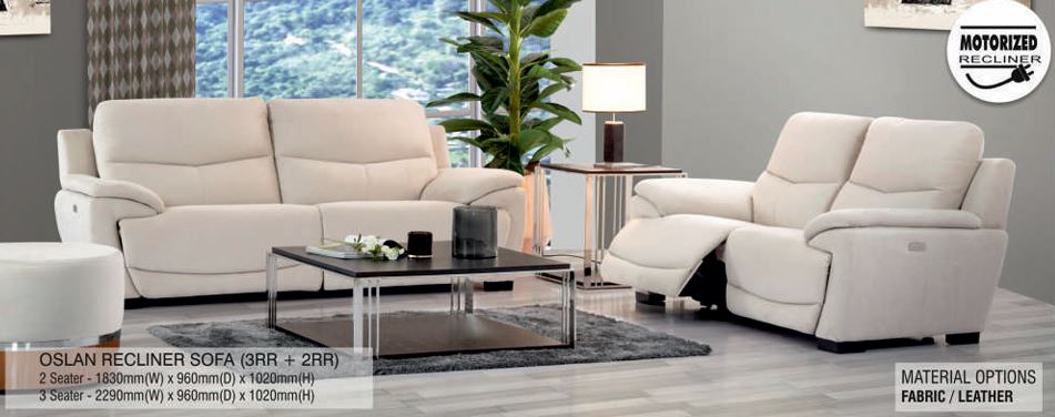 SON3RE+2RE Oslan Electric Recliner Sofa Full Set (1 Set, 8 Boxes)