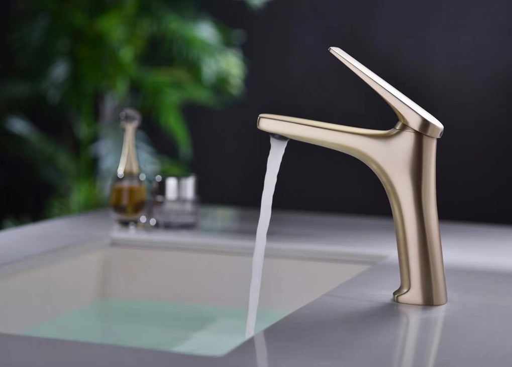 Basin Mixer Short(Brushed Gold)