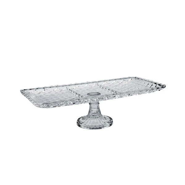 Alegre Glass 18x37.5x11Cm Crystal Service Tray