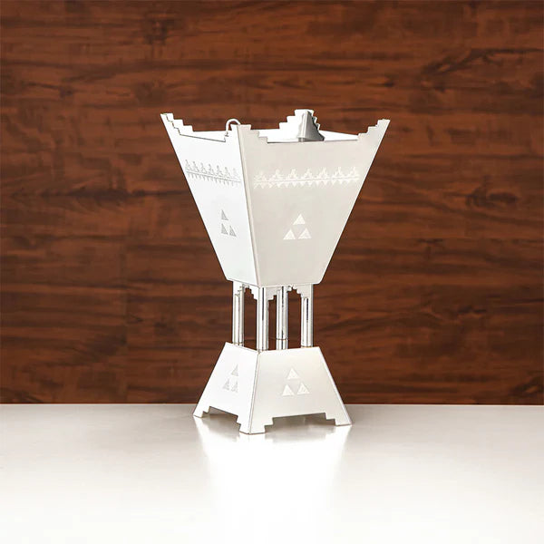 13 CM Silver Incense Burner