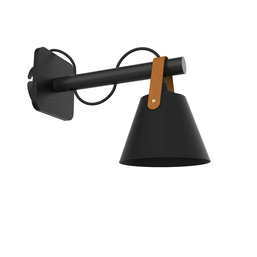 25W Wall Light – Black + Wood | SanXiang 201016A/1W