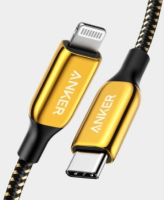 Anker Powerline + III USB-C TO Lightning Connector 6FT/1.8M (A8843HB1) - Gold