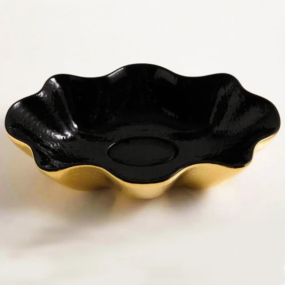 Seastar Extra Luxury Wash Basin - Black & Gold BuyonBudget