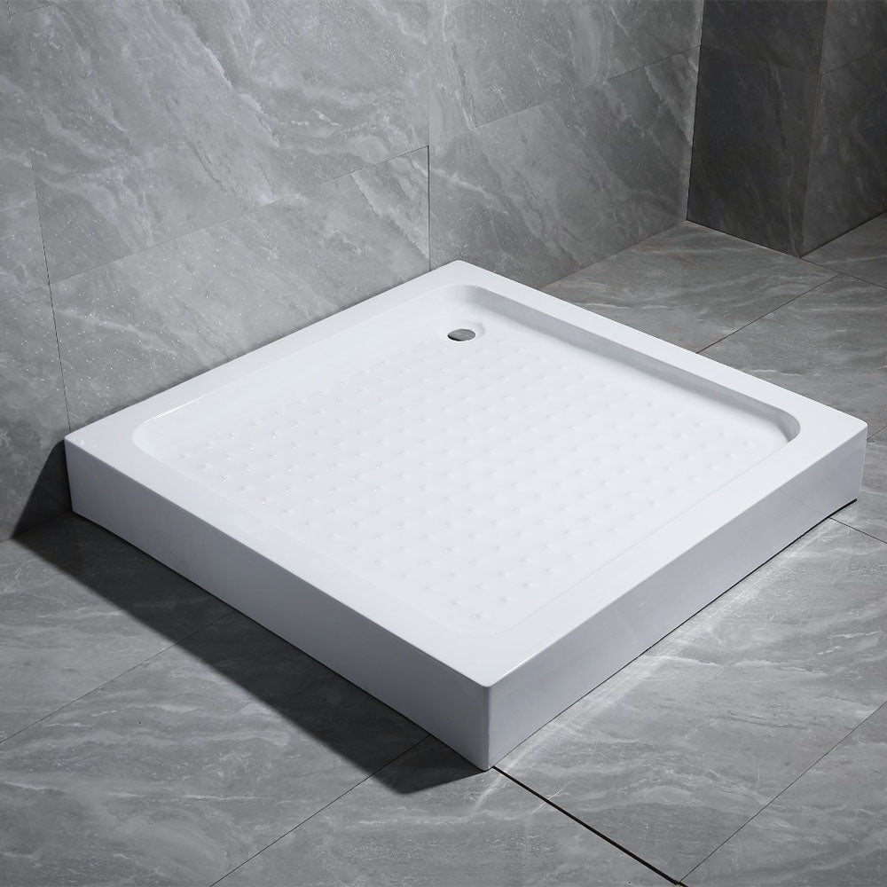 Ozone Shower Tray With Frame - White