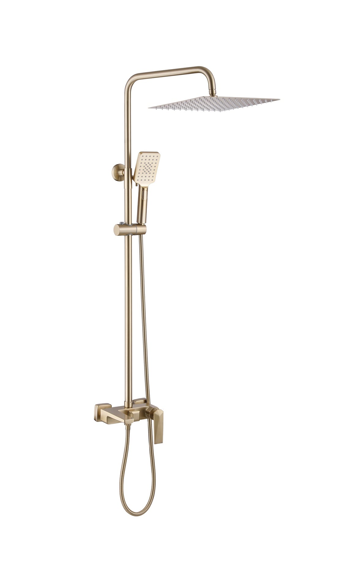 Brushed Gold Brass Shower Set