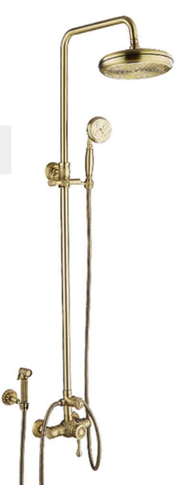 Vintage Gold Shower Set