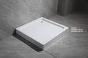 Shower Tray with Frame 900x900x135MM - OZONE PGS008