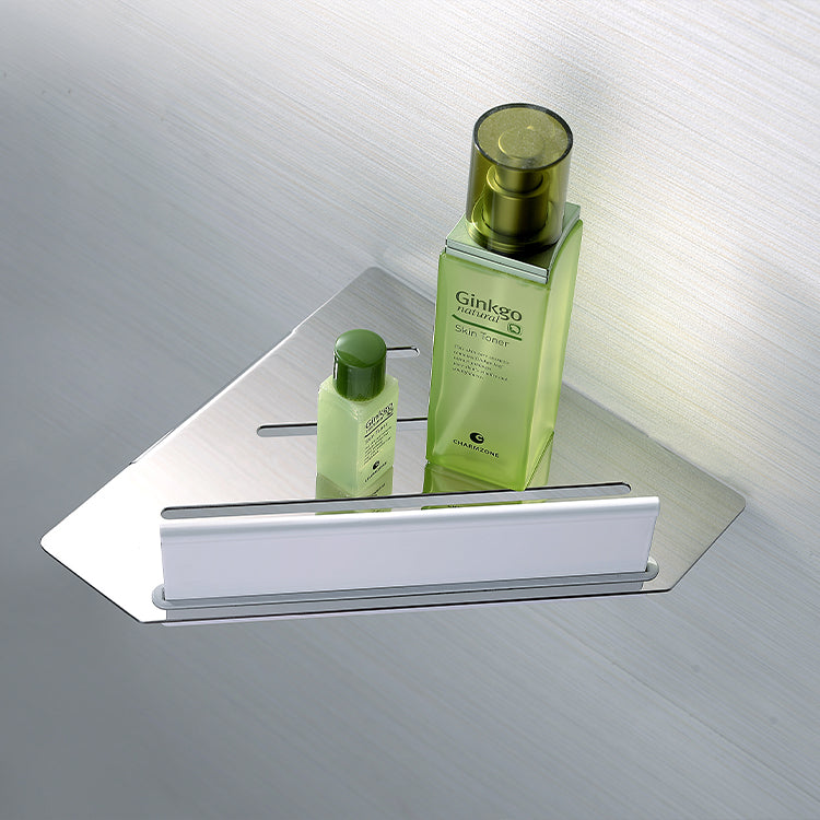 Stainless Steel Shower Shelf with Built-In Wiper