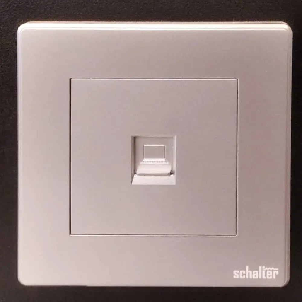 1 Gang Data Socket V011-silver BoB electrical