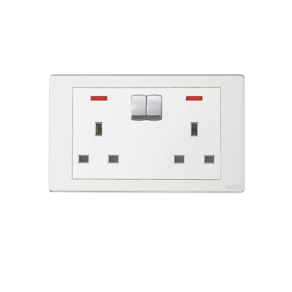 2gang 13a Switched Socket